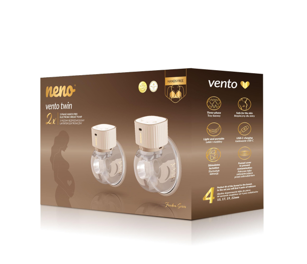 Neno NENO VENTO TWIN 3-fazowy bezprzewodowy laktator elektroniczn - 1470324 - zdjęcie 9